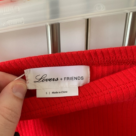 NWT Lovers + Friends red mini skirt, size S - Picture 5 of 5